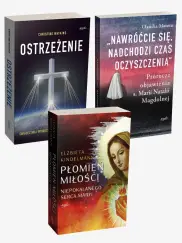 PAKIET 2023 Ostrzeżenie + Nawróćcie się, nadchodzi czas oczyszczenia + Płomień miłości niepokalanego serca Maryi