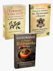 PAKIET 2023 Gotowanie ze św. Hildegardą + Żywność, która leczy + Program zdrowia św. Hildegardy z Bingen