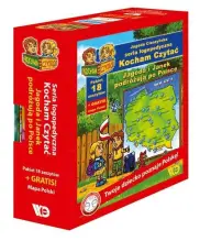 Kocham czytać Jagoda i Janek podróżują po Polsce 18 zeszytów + Mapa Polski
