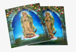 PAKIET 10 szt.  Matka Boża z Guadalupe - OBRAZEK