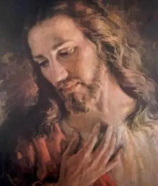 Brat Elia - obraz Jezusa na desce