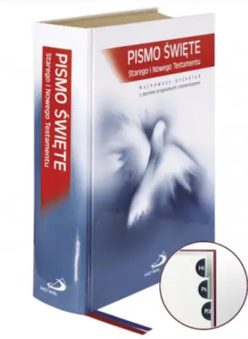 Pismo Święte ST i NT z paginatorami (standard format, twarda oprawa)