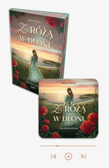 Z różą w dłoni - książka papierowa + audiobook w aplikacji Esprit Audio