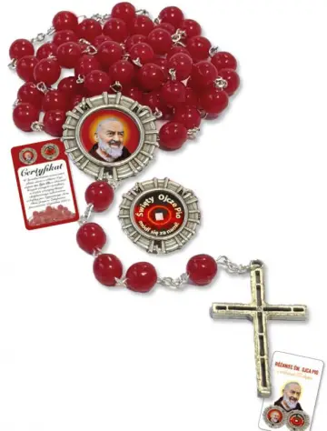 Różaniec św. Ojca Pio w  woreczku 