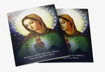 PAKIET 10 szt. Modlitwa Elżbiety Kindelmann o wylanie Płomienia miłości Niepokalanego Serca Maryi - OBRAZEK